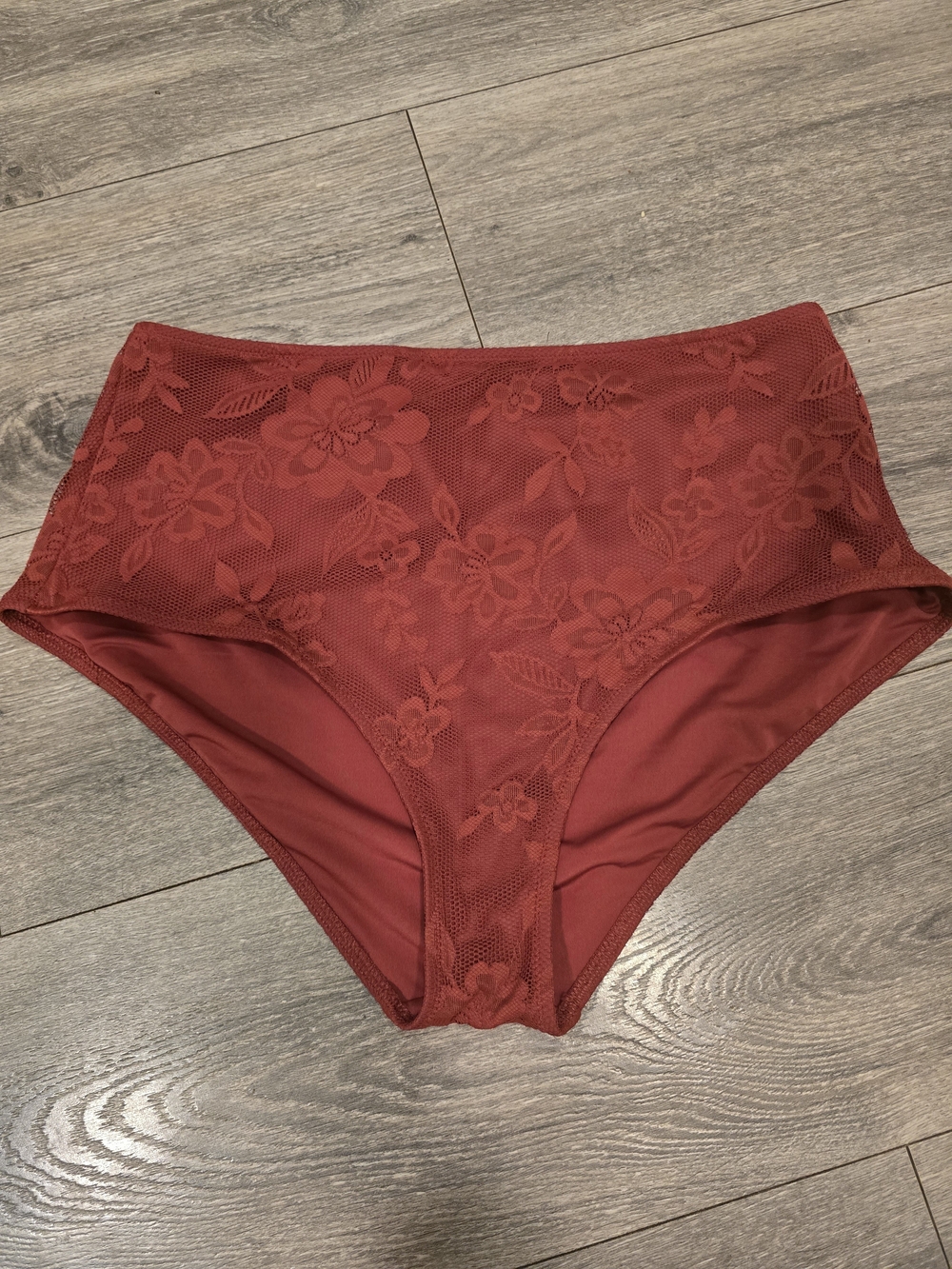 aerie Stretch Bikini Bottoms -  Red